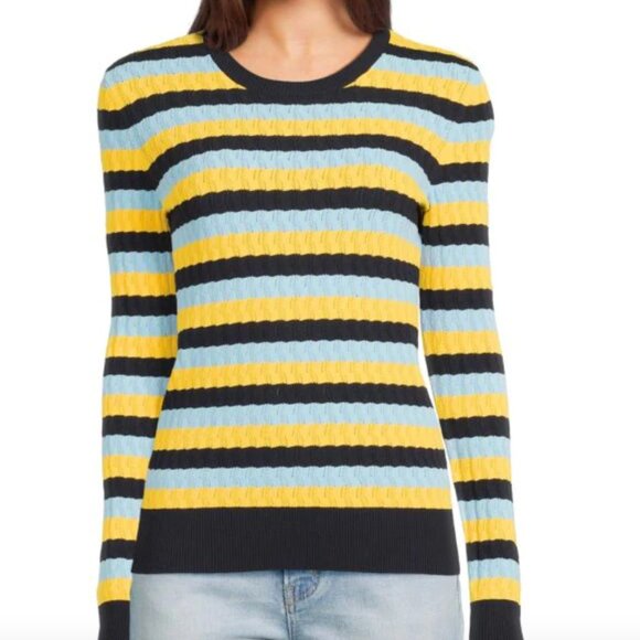 Jason Wu Striped Crewneck Sweater - Picture 2 of 8